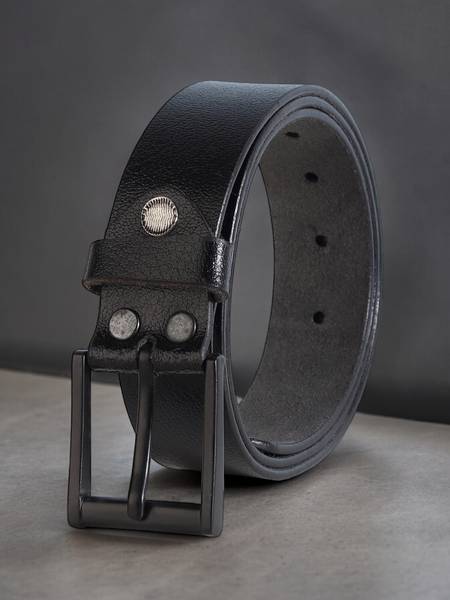 KILLER Men Formal Black Texas Leatherite Belt