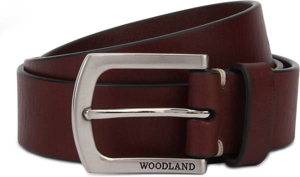 WOODLAND Men Brown Genuine Leather Belt Price History