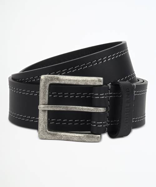WOODLAND Men Casual Black Genuine Leather Belt