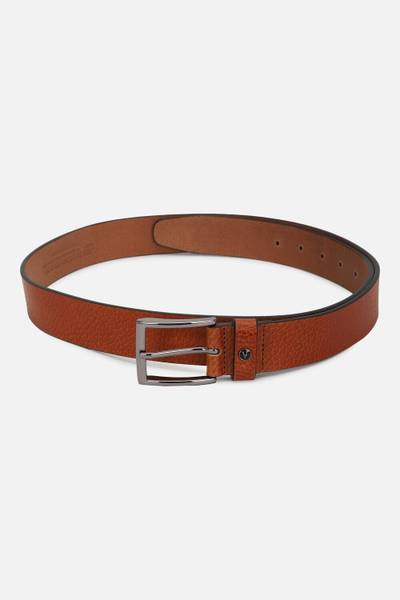 VAN HEUSEN Men Casual Maroon Genuine Leather Belt
