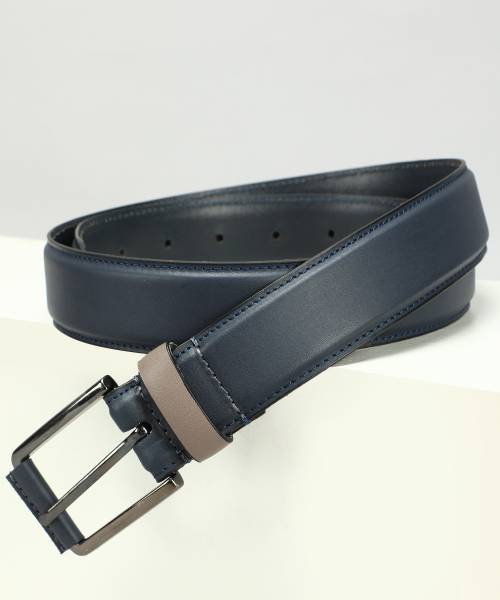 DUCATI Men Casual Blue Genuine Leather Belt