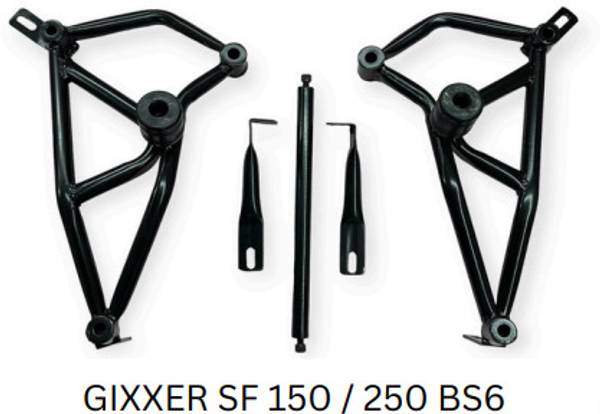 MOTO XSPEED Crash Guard with 2 Sliders for Suzuki Gixxer SF 150 BS6, Heavy Duty Metal