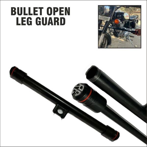SHOWRIDE Bullet Leg Guard Single Rod with Open Leg Guard Classic Bike