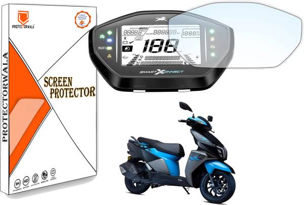 Protectorwala Impossible Screen Guard for TVS NTORQ 125 Screen Guard Protector Accessories Motorcycle Digital Console Speedometer- Clear