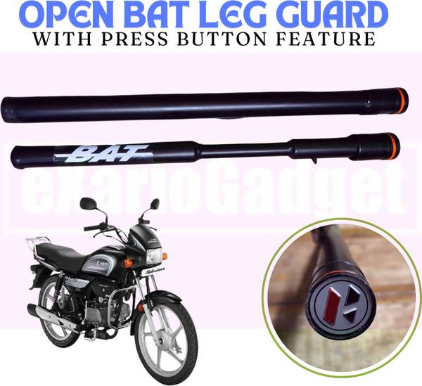 eXarioGadget Press Button Type Open Bat Leg Guard For Hero Splendor Plus Bike Crash Guard Price History