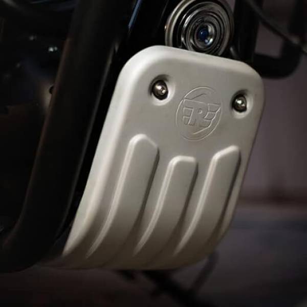 WHEETOYKART Silver Sump Guard for Hunter 350 Bike Engine Guard