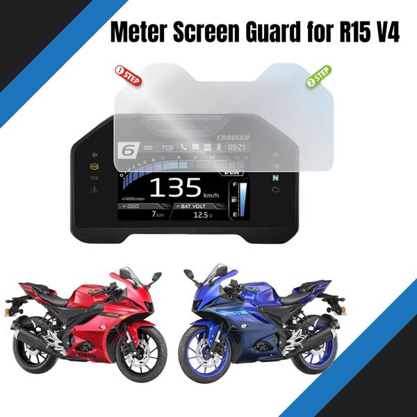 ENEMYT EXG7 Meter Display Screen Protector, Meter Guard for R15 V4 Bike Display Screen Guard