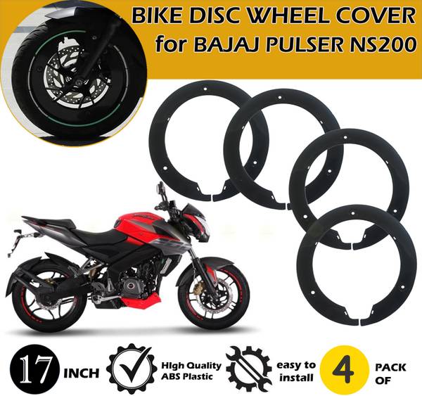 Znee Smart Bike Pro Disc Wheel Cover (ABS Plastic) for Bajaj Pulsar NS200 Bike Fairing Kit
