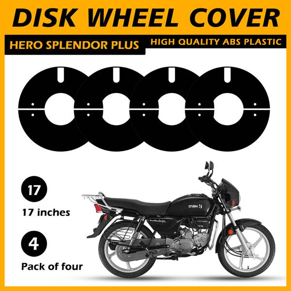 ASRYD 17 Inch Half Cut 4 Pcs Acrylic PRO Disc Bike Wheel Cover For
