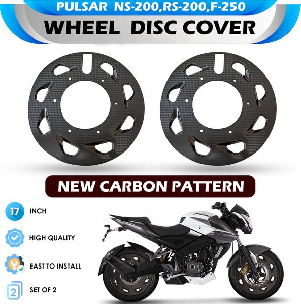 Otoroys 17 Inch 2pcs ABS Plastic PRO Disc Bike Wheel Cover PULSAR RS-200,F-250,NS-200 Bike Fairing Kit