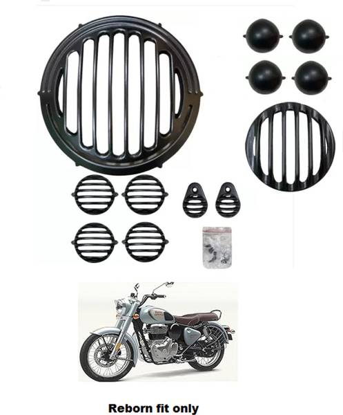 GRILLO Headlight Grill Set For Reborn bike bullet Eyes Set For Reborn 350 Bike Headlight Grill