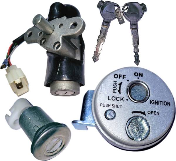 deutsche Ignition Lock fit for Hero Maestro / Honda Activa HET (2010 Model) (Set of 2) Consisting of Ignition Cum Steering Lock (With Magnetic Shutter...