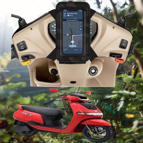 Hench Mobile Holder Pouch Bag for Scooty Activa Jupiter Ola All Scooter 8 Inch-125 Bike Mobile Holder