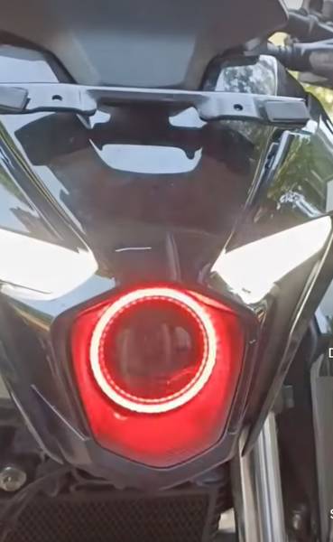 VermsBikers bajaj pulsar n160/250 angle ring light 60mm single pc red Projector Lens
