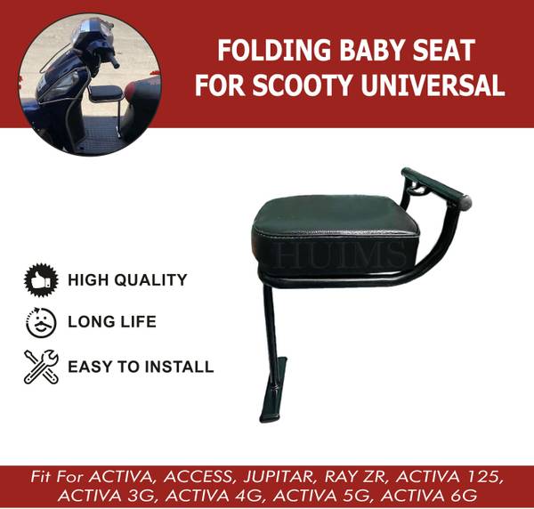 Huims Scooty Baby Seat/Baby Stand Compatible Single Bike Seat Cover For Honda, Suzuki, TVS Access, Access 125, Activa 125, Jupiter