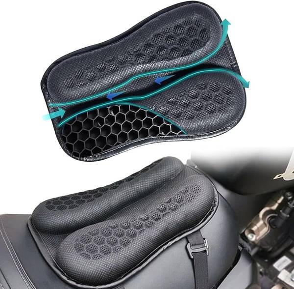 SERPLEX Motorcycle Gel Seat Pad for Long Rides, Universal Motorcycle Seat Pad Single Bike Seat Cover For Universal For Bike Universal For Bike