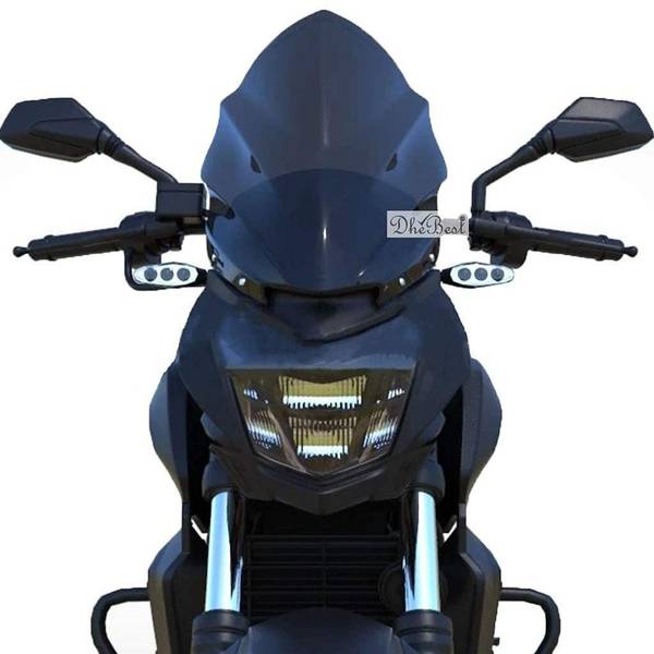 FK Racing Touring Pro Shield Visor Big for Dominar 400 and 250 Bike Windshield