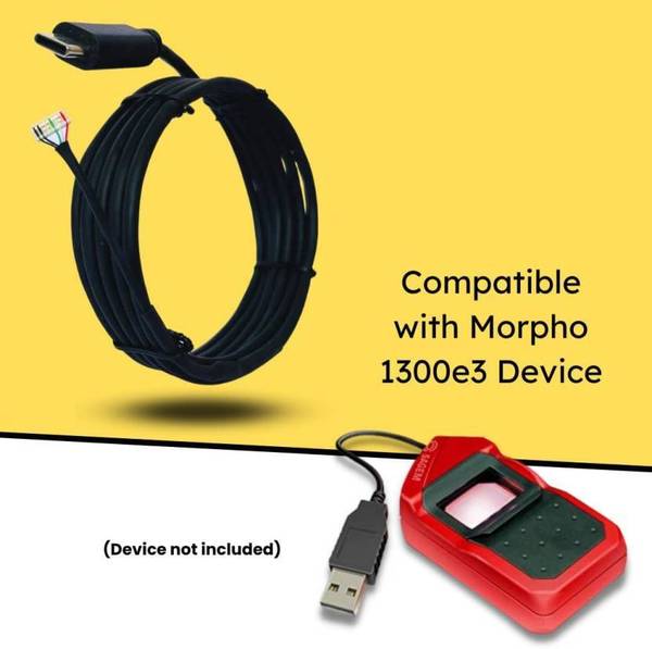 RARE Morpho MSO1300 E3 E2 E1 TYPE-C REPLACEMENT CABLE FOR FINGERPRINT SCANNER Access Control