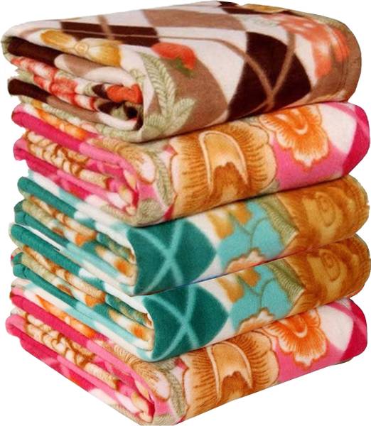 Shivaan Home Furnishing Printed Single Fleece Blanket for Heavy Winter