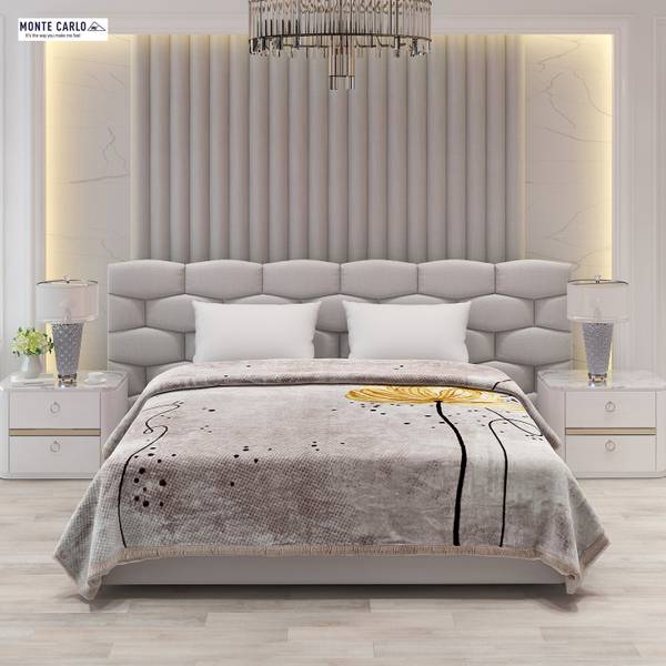 MONTE CARLO Printed Double Mink Blanket for Mild Winter Price