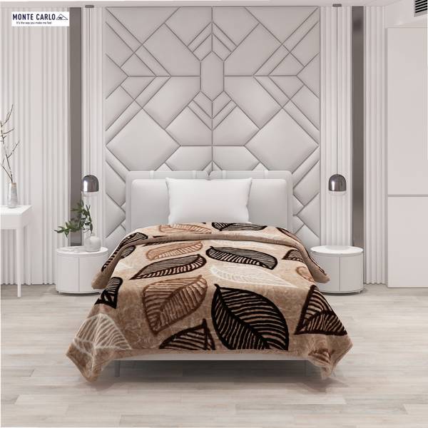 Monte carlo mink top blanket single bed