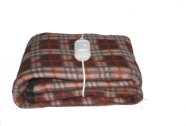 warmzzz Checkered Single Electric Blanket for Heavy Winter