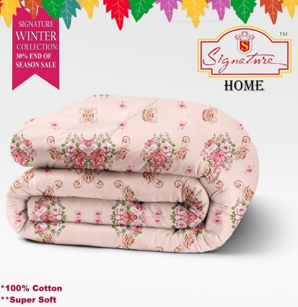 Signature Floral Double Comforter for AC Room