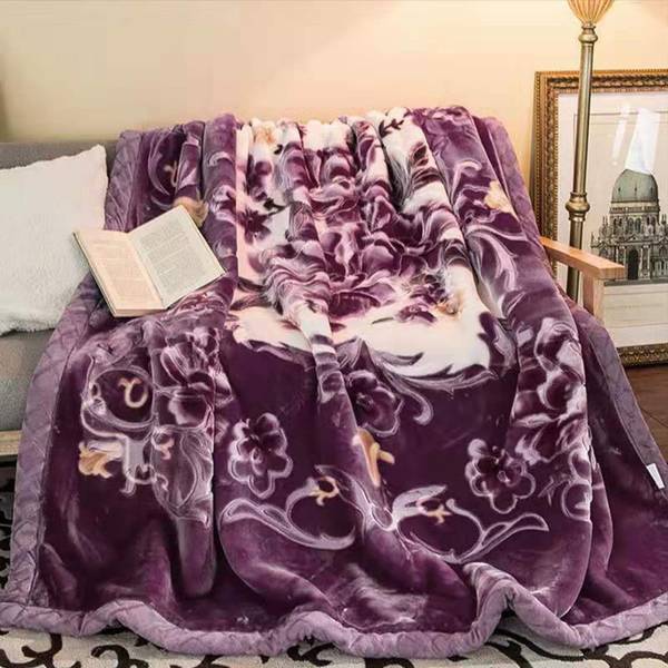 Signature Floral Double Mink Blanket for Heavy Winter Price History