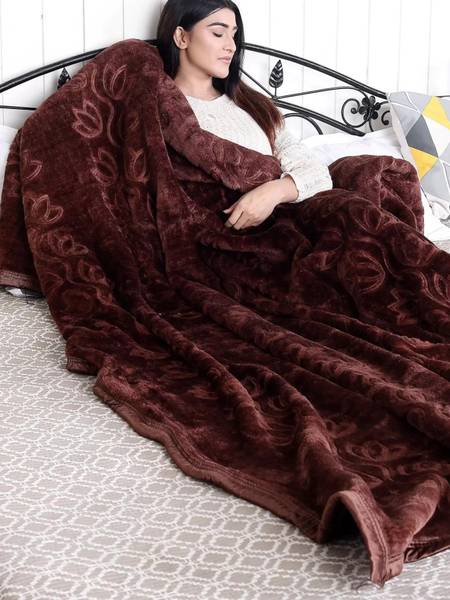BHEBHA Abstract Single Mink Blanket for Mild Winter