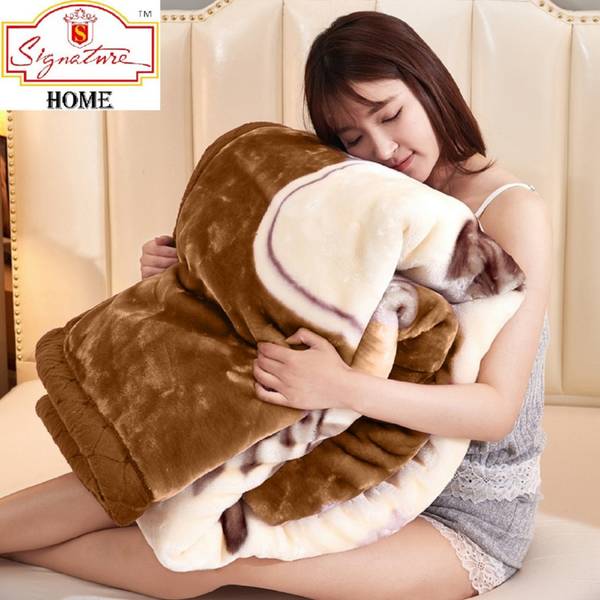 Signature double hotsell layer mink blanket
