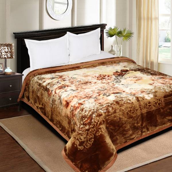 Signature Floral Single Mink Blanket for Heavy Winter Price History