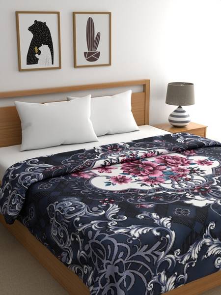 Raymond Home Floral Double Mink Blanket for Heavy Winter