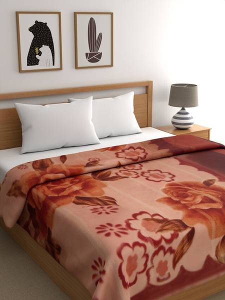 Raymond Home Floral Double Mink Blanket for Heavy Winter