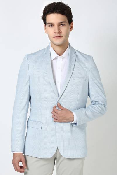 PETER ENGLAND Checkered Single Breasted Formal Men Blazer