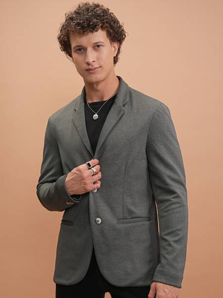 HIGHLANDER Solid Single Breasted Casual Men Blazer
