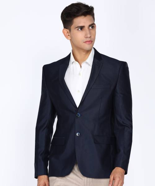 PARK AVENUE Self Design Single Breasted Formal Men Blazer