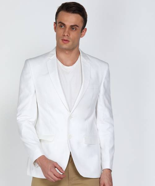 PARK AVENUE Solid Single Breasted Casual Men Blazer