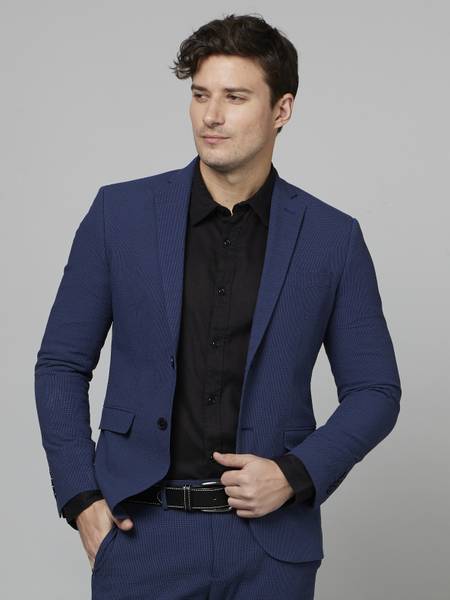 Celio Solid Single Breasted Formal Men Blazer