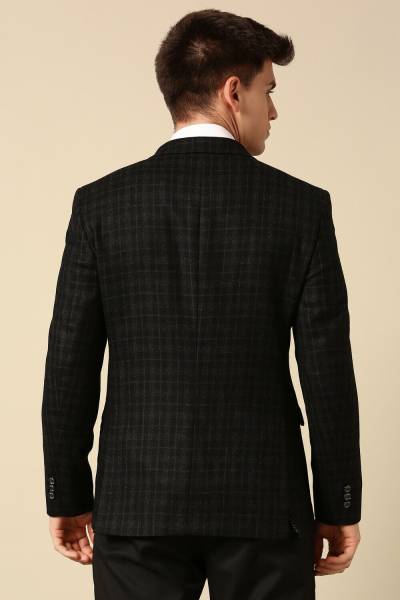 Allen Solly Checkered Single Breasted Formal Men Blazer