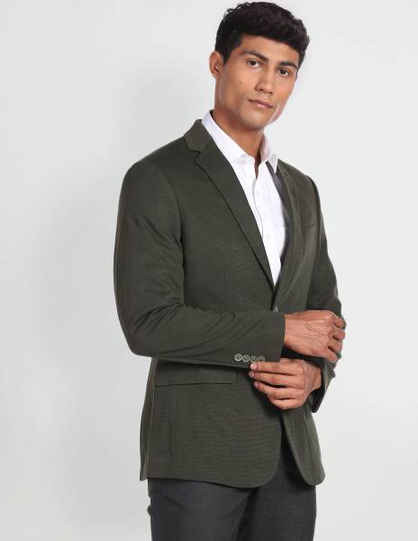 ARROW Solid Single Breasted Formal Men Blazer