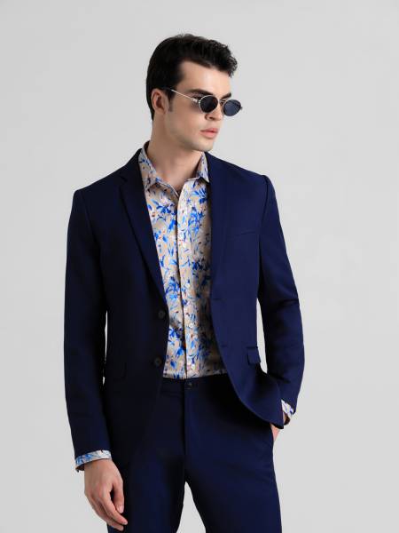 JACK & JONES Solid Single Breasted Casual, Formal Men Blazer