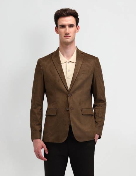 ARROW Solid Single Breasted Formal Men Blazer