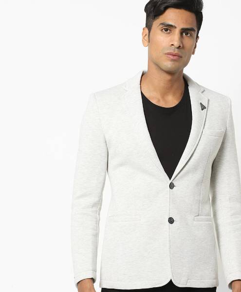 Fort Collins Solid Single Breasted Formal Men Blazer