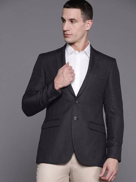 Raymond Checkered Single Breasted Formal Men Blazer