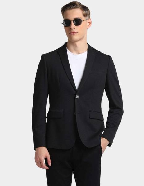 ARROW Self Design Single Breasted Formal Men Blazer