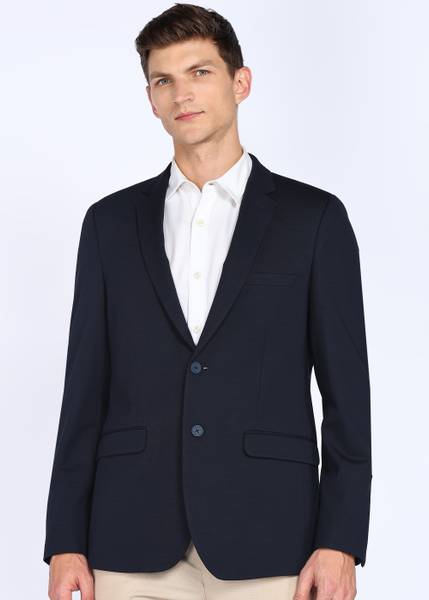 PETER ENGLAND Solid Single Breasted Formal Men Blazer