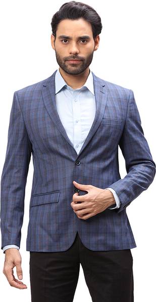 PARK AVENUE Checkered Single Breasted Formal Men Blazer Price
