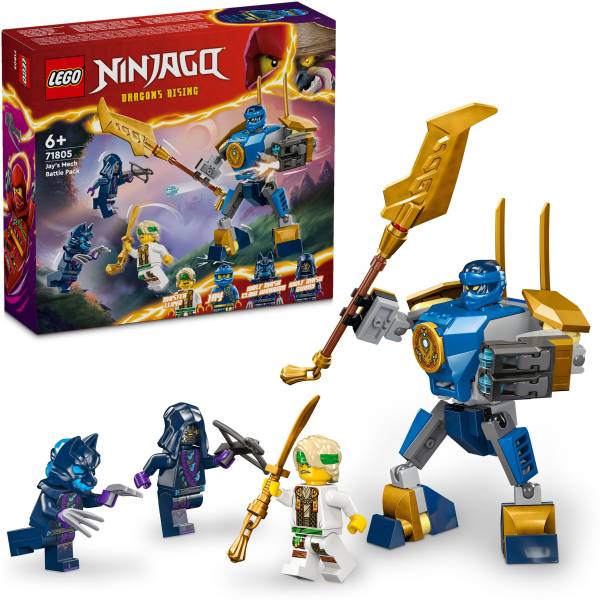 LEGO NINJAGO Jay's Mech Battle Pack Ninja Toy 71805 ( 78 Pieces)