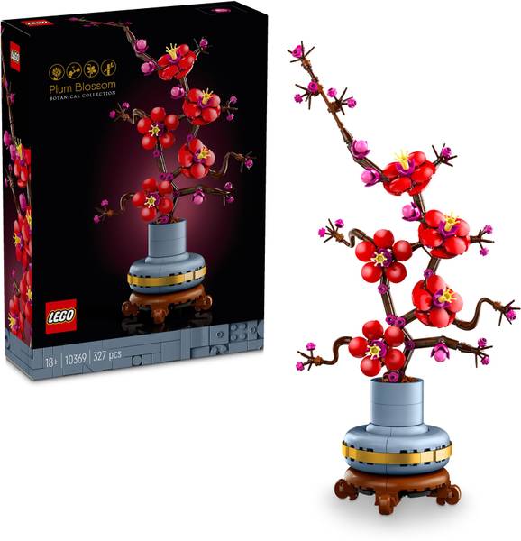 LEGO Icons Plum Blossom Flower Decor Display Set 10369 (327 Pieces)