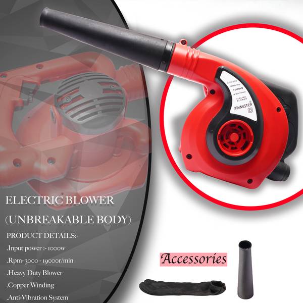 Jakmister [+-]Speed Controller - Red 1000Watts/ 19000rpm/100% copper with 3m Wire Forward Curved Air Blower